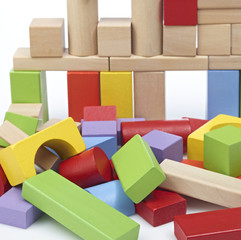 eingest&uuml;rzte Bausteine