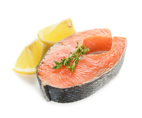 Raw salmon