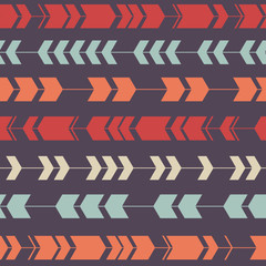 Obraz premium Vector seamless colorful decorative ethnic pattern