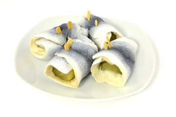 patches of pickled herring