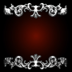 silver vector decor