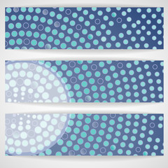 Abstract Dotted Circle Banner.