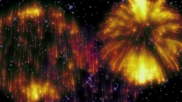Feuerwerk - Sterne - Animation