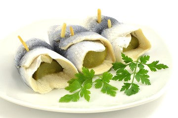 marynowane płaty śledziowe z ogórkiem © robert6666