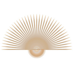 Bamboo toothpicks isolated on white background