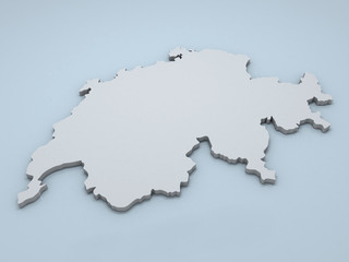 Switzerland 3D map