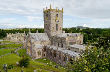 St Davids Cathedral in St Davids City Pembrokeshire – Wales