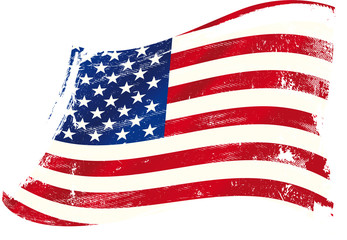 USA gruge flag