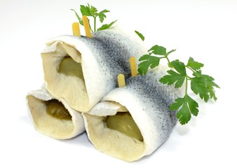 marynowane płaty śledziowe z ogórkiem © robert6666