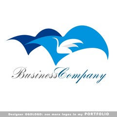 abstract business logo emblem vector