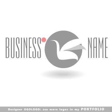 abstract business logo emblem vector