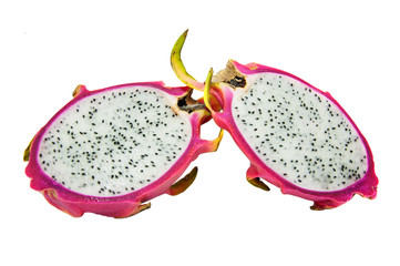 Dragon Fruit, Healthy Fruit on White Background