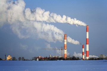 cityscape in winter