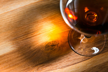 snifter with brandy