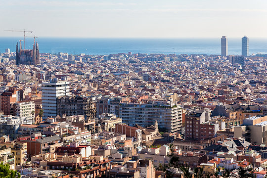 Blick auf Barcelona, Spanien