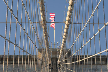 Fototapeta premium kable mostka manhattan
