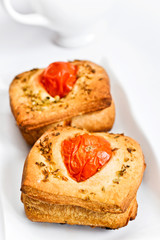Bread with tomatoes
