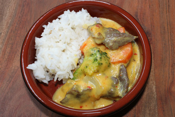 Curry mit Reis