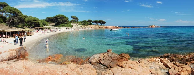 Vlies Fototapete Palombaggia Strand, Korsika Strand von Palombaggia, Korsika