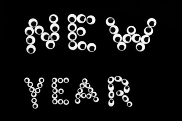 New Year greetings in childish way