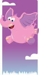 Funny Pink Elephant