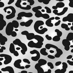 Silver Leopard Print