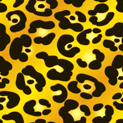 Gold Leopard Print
