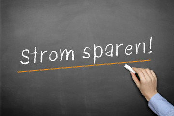 Fototapeta premium Strom sparen