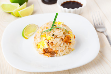 Salmon fried rice