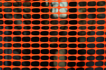 orange safety mesh background