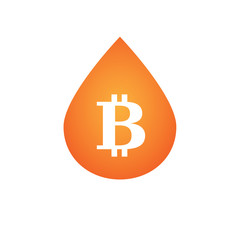 Drop with a bitcoin icon