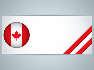 Obraz premium Canada Country Set of Banners