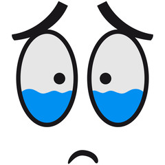Crying Comic Face