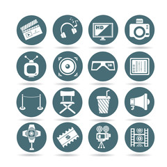 movie icons, buttons