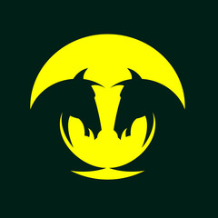 Vector image of a horse's head