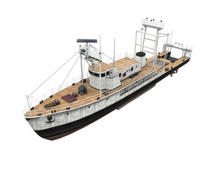 Naklejka premium Fishing Boat Isolated