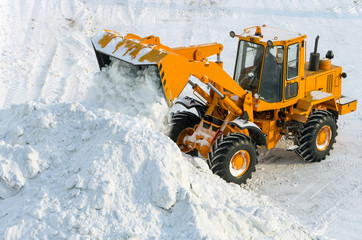 Clearing the road from snow © Leonid Ikan