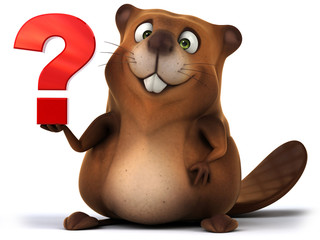 Naklejka premium Beaver