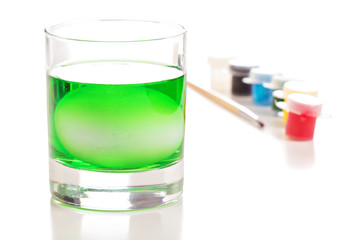 Coloring eggs for Easter