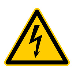 wso1 WarnSchildOrange - english warning sign: high voltage - German Warnschild - Gefährliche Elektrische Spannung - g148