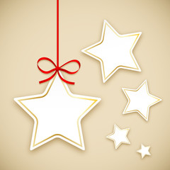 Etiquettes en forme de Etoile (Noël joyeuses fêtes joyeux)