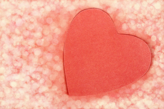 Heart from paper. Valentine's Day Background