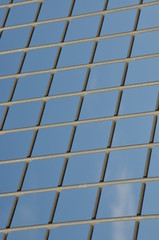 Steel lattice against the blue sky