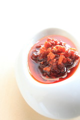 Japanese seasoning, rayu sauce