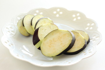 Chopped eggplant