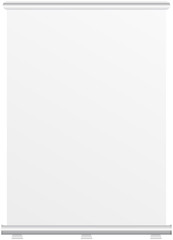 Roll up banner dispaly, free copy space, isolated, vector eps 10