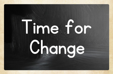 time for change concept