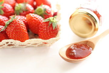 strawberry and jam