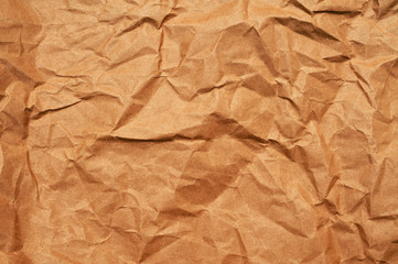 crumpled brown paper background