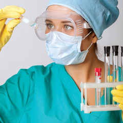 researcher in the laboratory